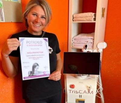 TrisCAM v kozmetičnem salonu Saška